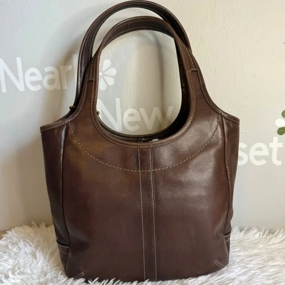y2k Coach Legacy Mahogany Ergo Hobo Shoulder Bag